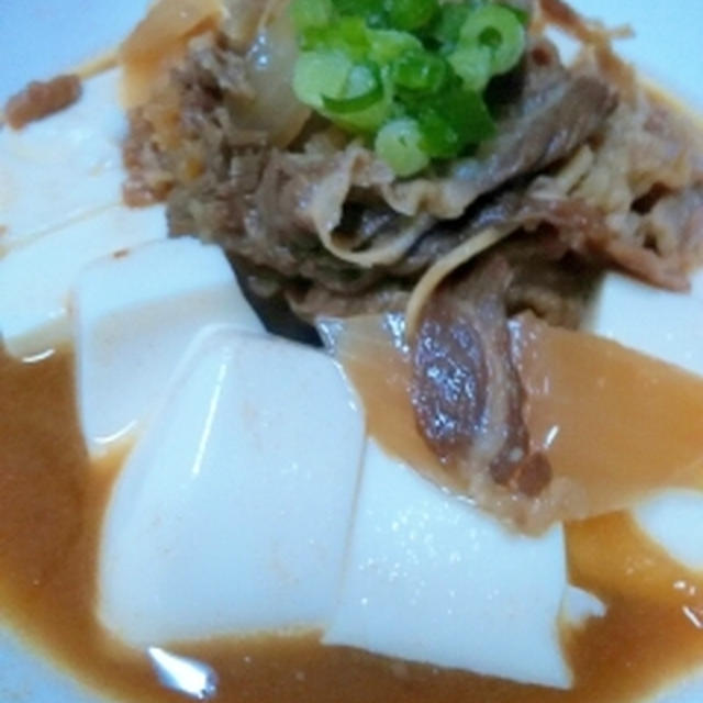 超簡単☆冷食すき家の牛丼で肉豆腐