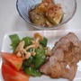 焼き豚(バルサミコ酢味）・焼きナス