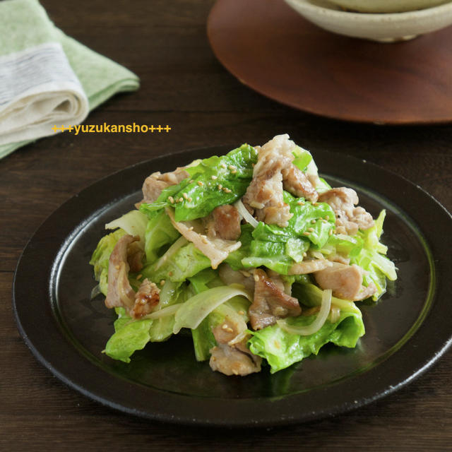 春キャベツと豚肉の塩炒め＊子どものお手伝いおかずレシピ