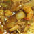 カレー風味のあんかけ焼きそば　　鶏ささみとブロッコリーのクリームソース　　おみやのケーキ