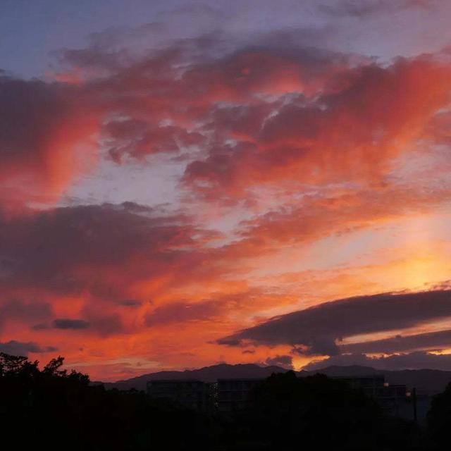 今日の夕焼け