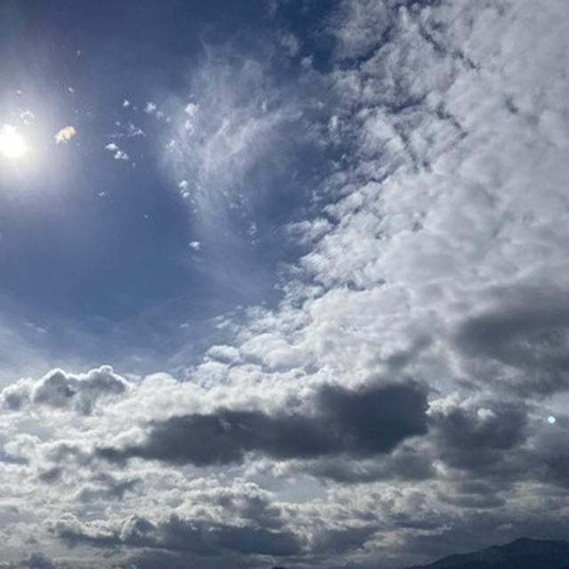 雲を見て