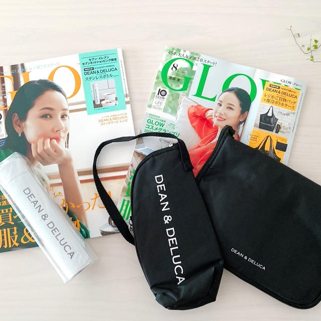 【GLOW8月号】DEAN&DELUCAショッピングバッグ&セブン限定ドリンクボトル
