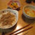 えのき鶏そぼろの晩御飯