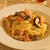 秋の食材で！鮭と3種きのこの豆乳クリームパスタ
