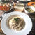 フライパン一つdeたらこクリームパスタ♪試合当日朝ごはんとお昼ごはん。
