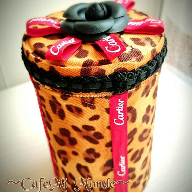Cartierおリボン❤familiarチェック❤カフェミナージュ