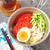 茹でた中華麺の残りと調味酢で、シェラカップ盛りの、ミニ冷やし中華