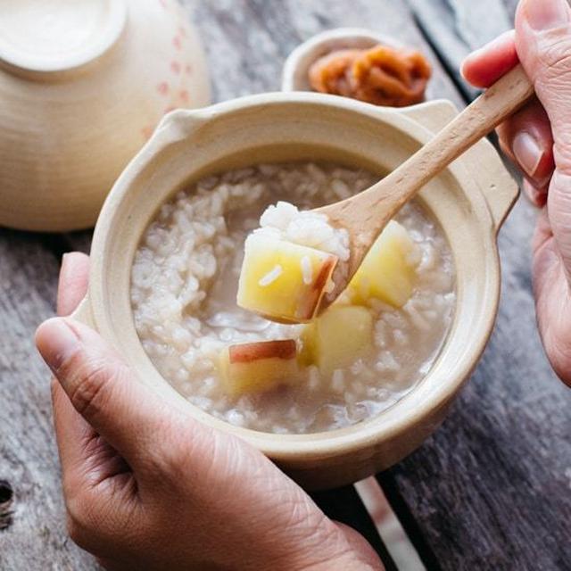 Japanese Rice Porridge with Sweet potato いも茶がゆ
