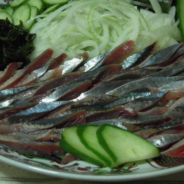 秋刀魚のお刺身と姿 純米吟醸無濾過生原酒「吟風」