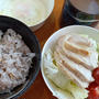 タンパク質を意識してみた朝ごはん(*^^*)