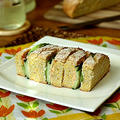 Cucumber + Salmon Spread Sandwich with my Cornmeal Bread