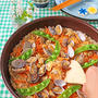 春ごはん♪フライパンであさりのうま味たっぷり炊き込みごはん