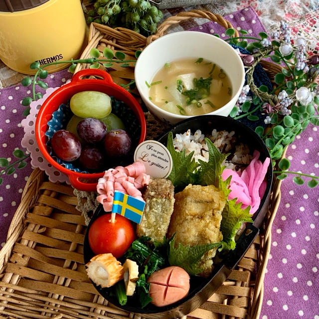 ＊ぶりのカレー竜田揚げ弁当と我が家の不評なチョコケーキ＊