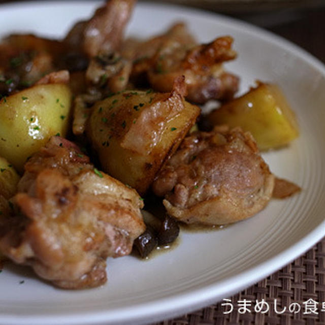 鶏肉とじゃがいもの洋風煮