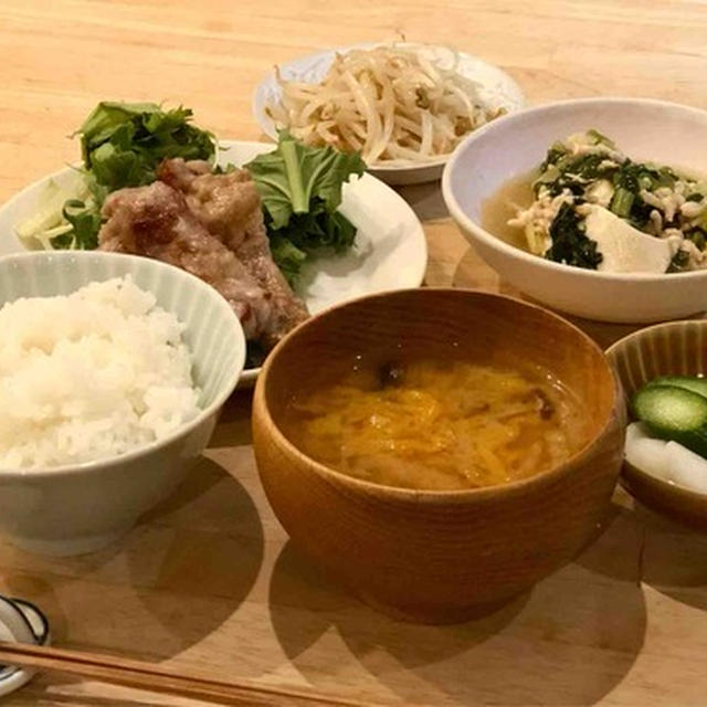 朝のルーティンからの夕ご飯メニュー