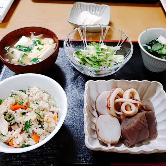 デジャブな献立”鯖ご飯”の晩ごはん