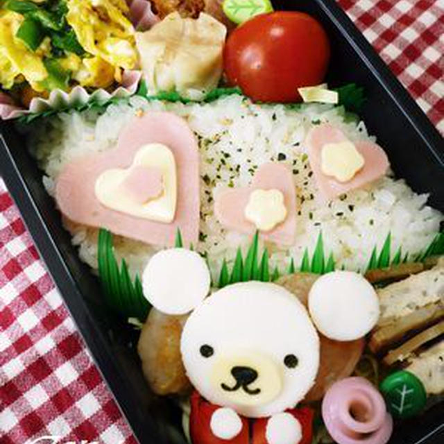 はんぺんクマちゃんのバレンタイン弁当