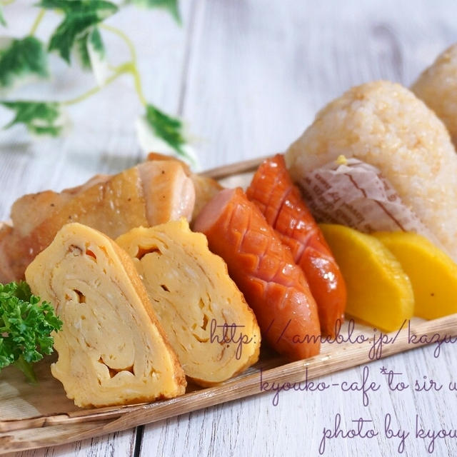 朝昼カフェ☆おむすび弁当とモーニング･花子風邪気味･･
