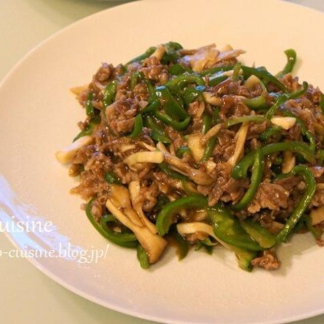 フライパンひとつで簡単中華☆牛肉とピーマンの中華風炒め☆そして休肝日1日目。