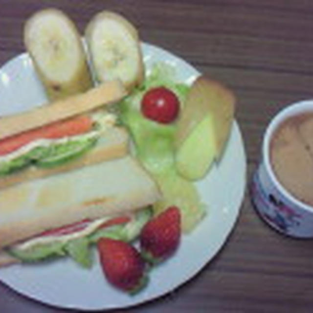 Good－morning ラビっ子の野菜サンド～じゃよ♪