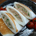 はんぺんのツナと大葉のはさみ焼き♪