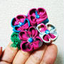 ハンドメイド☆つまみ細工で紫陽花