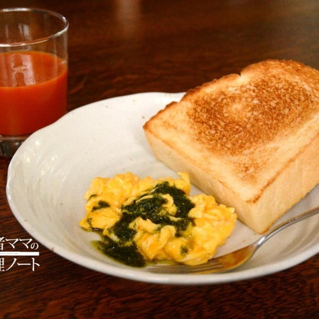 手作り食パンの朝食