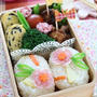 春弁♪タケノコご飯にお花デコ弁当