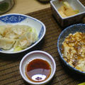 海老蒸し餃子とマーボー豆腐