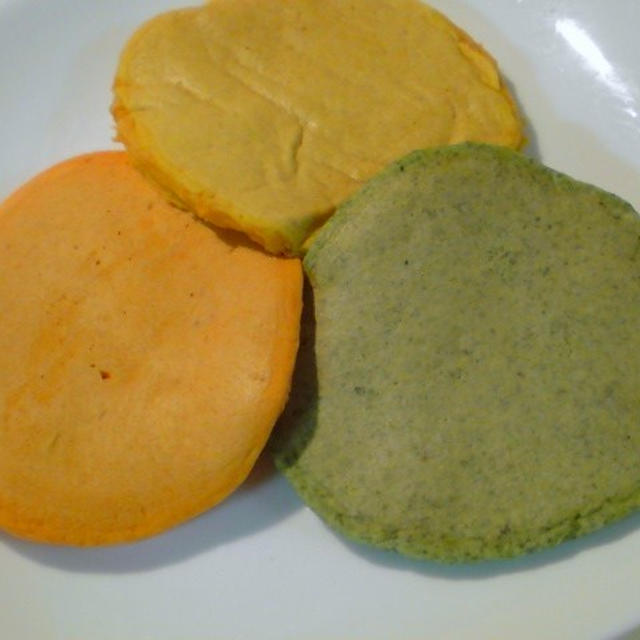 ３色 野菜のカラフルパンケーキ By Megさん レシピブログ 料理ブログのレシピ満載