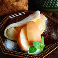フライパンで☆桃とミルククリームオムレット by ルシッカさん