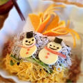 クリスマス＊雪だるまのしらす丼