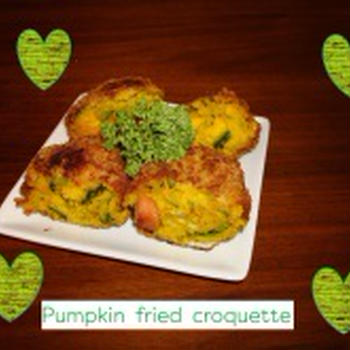 Pumpkin fried croquette
