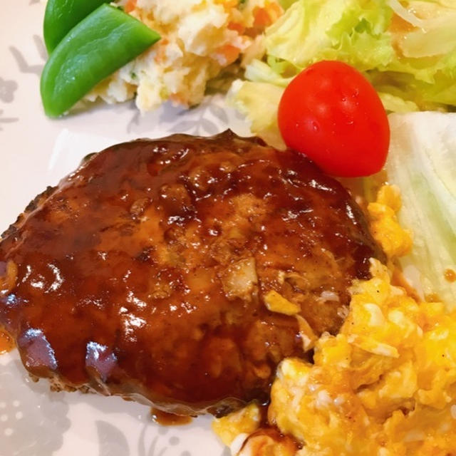 お好み焼き風ハンバーグ♡春キャベツの甘さを感じて♪