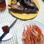 マグロのカマ＆甘エビの晩ごはんと『はやぶさ』