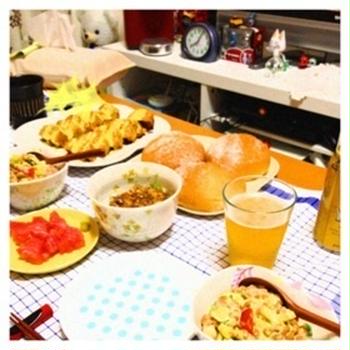 ダラダラな日の晩ごはん。