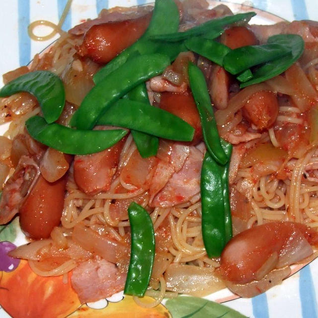 自家製トマトジュースのパスタ