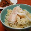 蟹缶でかにの炊き込みご飯・白菜と豚肉の中華風