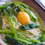 ほうれん玉そうめん♪まったり！ひとりごはん?☆