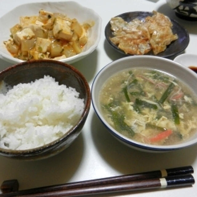 肉なしマーボー。