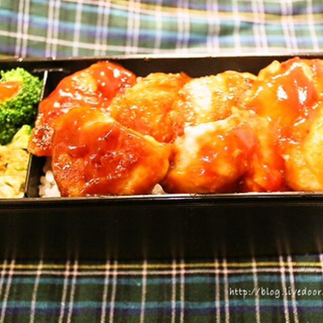 鶏肉のケチャップ炒め丼弁当