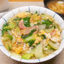 あるものでつくるベーコンとチンゲン菜のあんかけ丼