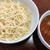 残った出汁を使って「鴨カレーつけ麺」
