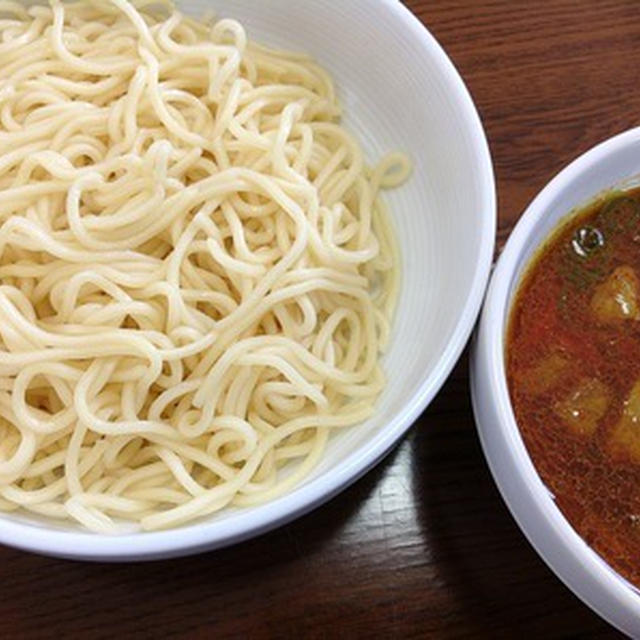 残った出汁を使って「鴨カレーつけ麺」
