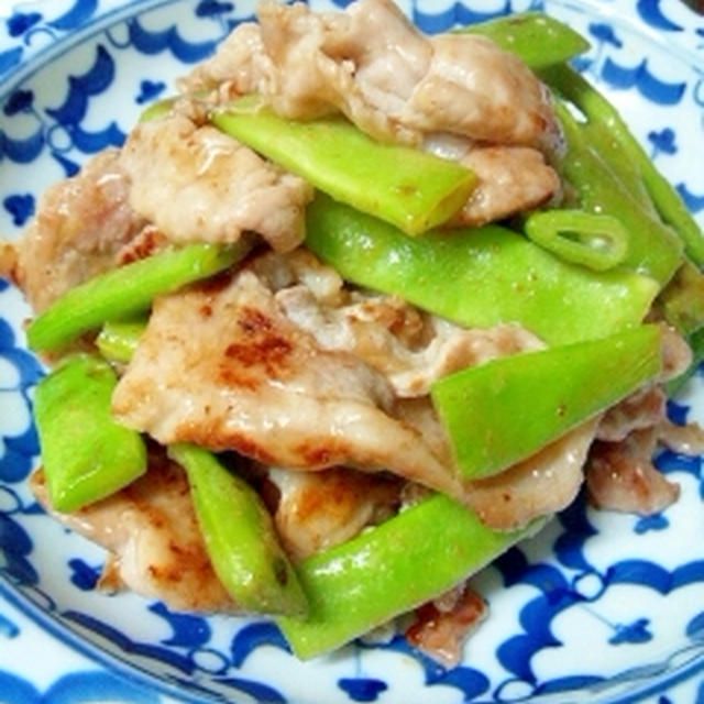 ドレッシングで美味しく！モロッコインゲンと豚肉炒め