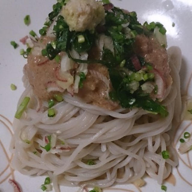 野郎飯流・桃胡麻蕎麦