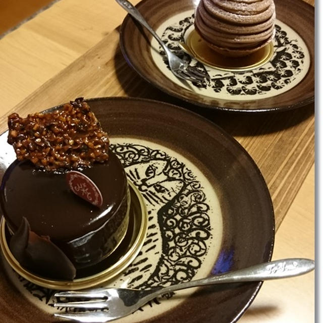 我が家の収納部屋と濃厚チョコケーキ＆モンブラン
