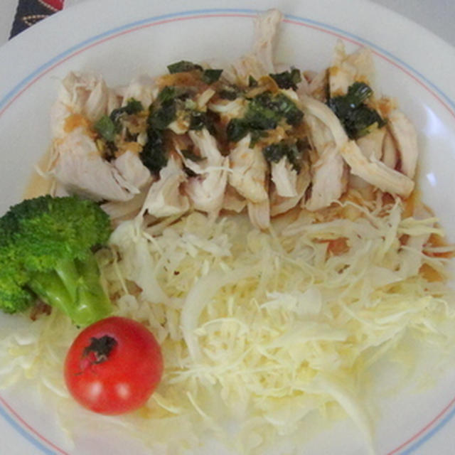 ゆで胸肉の油淋鶏風★★★