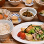 豚バラ厚揚げ豆腐とチンゲン菜のあんかけ定食